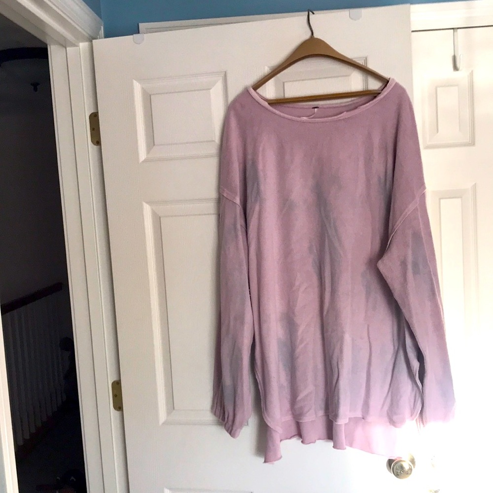 Free People Fleece Sweatshirt Dress L